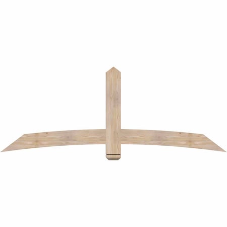 Ekena Millwork Bellingham Smooth Timber Gable Bracket, Douglas Fir, 84"W x 31"H x 3 1/2"D x 5 1/2"F, 9/12 Pitch GBW084X31X0406BEL00SDF